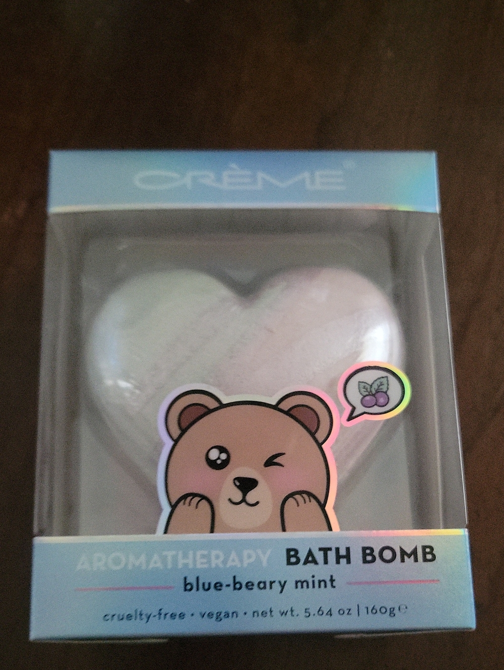 Creme shop aromatherapy bath bomb bluebeary mint